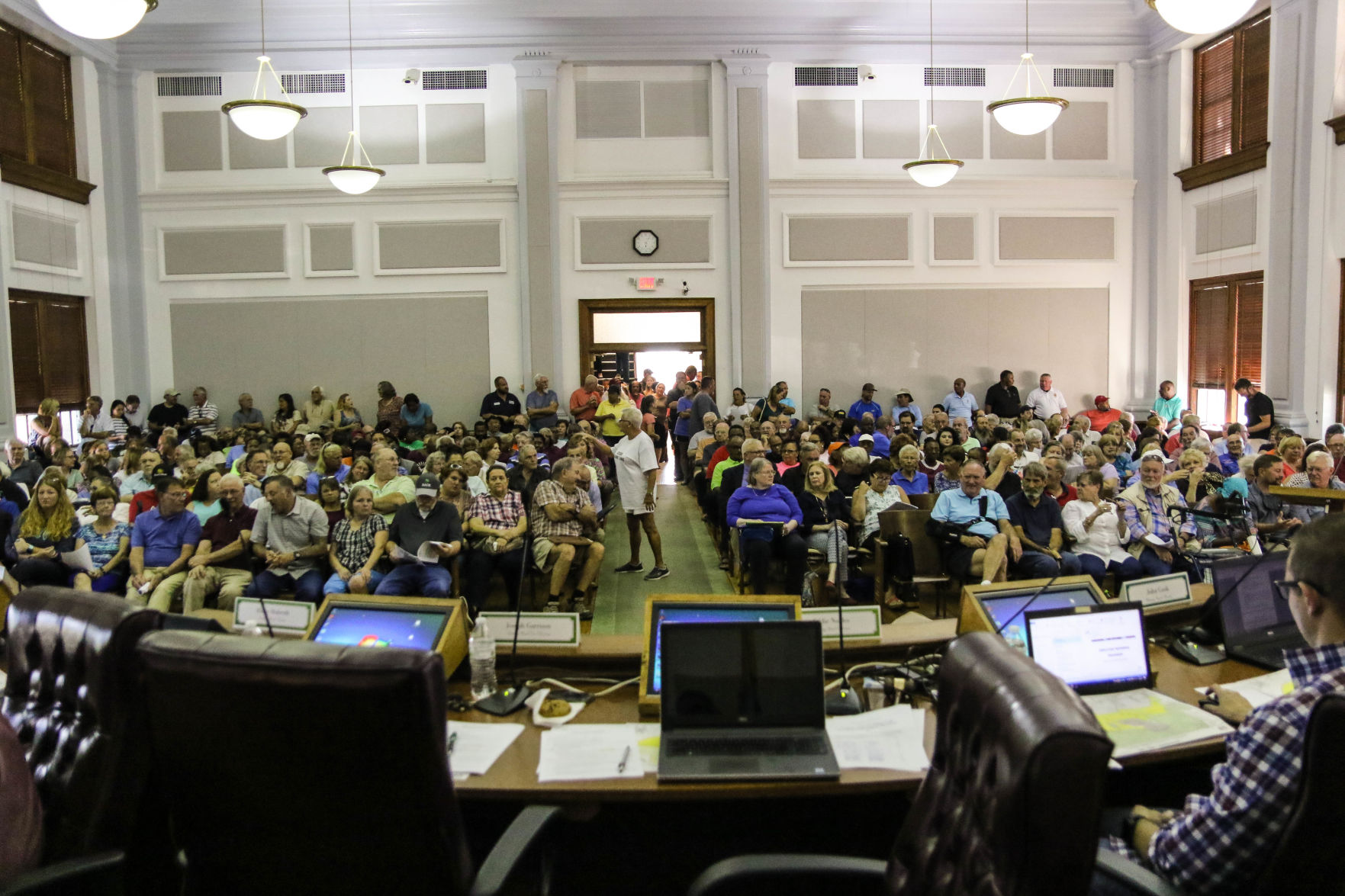 Zoning Hearing Big Crowd